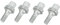 LUCKGONI Tornillo de montaje de rueda de 1/2/4 piezas para RCZ 1007 106 2008 206 207 208 3008 301 307 308 408 accesorio de coche tornillo de llanta de coche