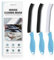 SXhyf Cleaning Brush - Hard Bristle Crevice Cleaning Brush, Multifunctional Gap Cleaning Scrub Brush, Cleaning Tools for Household Use, Home, Kitchen, Bathroom, Window, Vehicle (Light Blue Handles)
