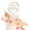 JEYORZY Oh Baby Holz Kuchen Topper, Babyparty Tortendeko, Gender Reveal Partydeko, Mehrfarbig, 1 Stück