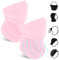 iewrtcin 2 Stück Motorrad Halstuch - Rosa Bandana Gesichtsmaske mit Ohrschlaufen Outdoor Schal Gesichtsmaske Multifunktion Atmungsaktiv Winddicht Schlauchschal für Unisex Ski Radfahren Wandern