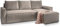 Masseno Ecksofa POTARO mit Schlaffunktion L-Form, Sofa mit Bettkasten, Wohnzimmersofa, Couch, Soffa, Bettsofa, Couchgarnitur- Beige, POSO 02