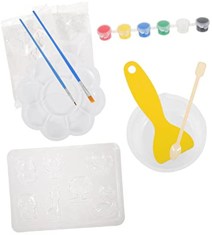 JEWEDECO Tier-gips-DIY-malerei Satz Für Kinder Basteln Malspielzeug Zum Bemalen Klein Und Leicht