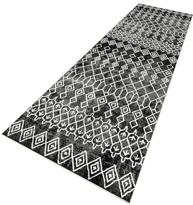 PaGuvFng Läufer Lang Flur rutschfest Teppich Küche 40 x 140 cm Waschbar Kurzflor Küchenläufer Schlafzimmer Bettvorleger für Flur Waschküche Eingang Wohnzimmer schmutzfangmatte