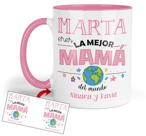 Kembilove Taza super mama | Regalo mujer | Taza mama primeriza | Tazas personalizadas | Desayuno dia de la madre | Regalo original madre (Modelo 6)