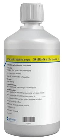 OXALSÄURE Bernburg 40 mg/ml Konz.H.Lsg.f.Bienen 500 ml