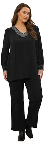 EVANS Curve Stitch Detail Blouse - Women's - Plus Size Curve