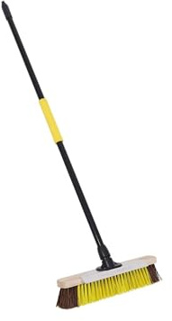 Bulldozer Heavy Duty Utility Broom Complete with Scraper and Handle 15.9 (380mm)