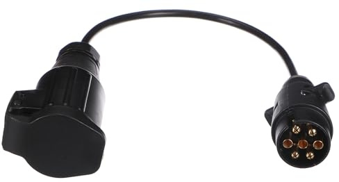 SIXTOL Trailer Cable 1 | Cavo Adattatore Gancio di Traino 7 Poli su 13 Poli | 50 cm