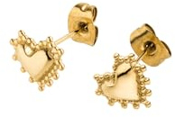 Purelei Delicate Heart Ohrstecker – wasserfest | Kleine Herz-Ohrstecker im Vintage-Look aus Edelstahl & 14K/18K Vergoldung | Dezentes Symbol für Liebe & Aloha-Spirit