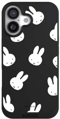 Handyhülle kompatibel mit Apple iPhone 17 Hülle Silikon Case Schwarz Miffy Muster transparent