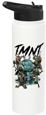 Official Teenage Mutant Ninja Turtles THE Turtle and Kabuto Stainless Steel Insulated Water Bottle