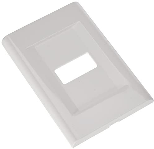FEB Click - Placca coprinterruttore, Per scatola rettangolare, 1 Posto, Bianco, 11.8 x 8 x 1 cm