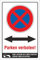 Schild Parken verboten Beide Richtungen Pfeil Halteverbot 3 mm Alu-Verbund 300 x 200 mm
