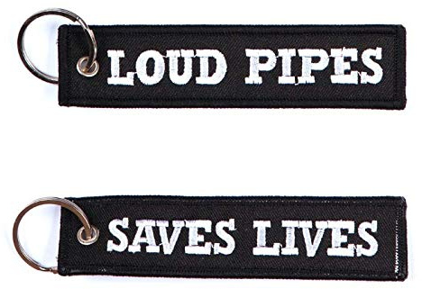 Ferromil Loud Pipes Save Lives Biker Schlüsselanhänger Key Ring