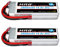 HRB 2PCS 4S 14.8V 2600mAh 35C Lipo Batterie avec Deans T Plug pour RC Hélicoptère Avion Voiture Bateau Camion