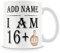 17th Birthday Gift - Personalised Mug/Cup - Add Name - 17 Years Middle Middle Finger – Funny Rude Joke Birthday Celebration Cup - Dishwasher Microwave Safe -.Best Gift for Mum, Dad, Teacher or Anyone