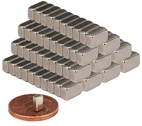 Neodym Magnete Extra Stark Quader 5x3x1mm - Stabmagnet Magnetquader - Mini Neodym Magnet 5mm - Quadermagnet 5 x 3 x 1mm - N52 Stark Neodym-Magnete [100 Stück]