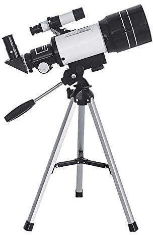 Astronomisches Teleskop (15X-150X) für Kinder HD Refraktor Erziehungswissenschaften Anfänger Teleskop Reflektor Professionelle Teleskope mit Verstellbarem Stativ Sucherfernrohr (A)