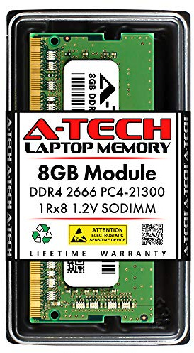 A-Tech 8GB RAM Replacement for Hynix HMA81GS6CJR8N-VK | DDR4 2666MHz PC4-21300 1Rx8 1.2V SODIMM 260-Pin Memory Module