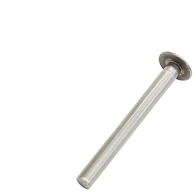 Linxor - Lot de 5 pitons Fixes d'ancrage Droit - Diam 8 x 80 mm