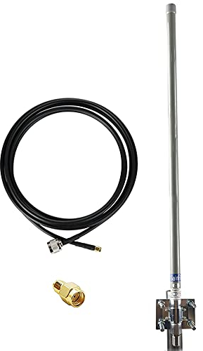 Gainfi Helium Bobcat 300 HNT Hotspot Lora Lot Miner Antenne 868 MHz (824 mhz-960 MHz) 6dBi 88,9 cm mit 4,6 m 50 Ohm SMA RG58 Kabel, RP-SMA Adapter