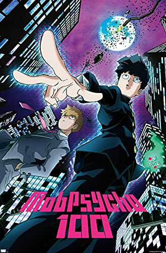 Trends International Mob Psycho 100-City Wandposter, 56,8 x 86,4 cm, ungerahmt