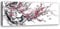 Feeby Impression sur Toile Intissé Fleur de cerisier Jardin japonais Branche Nature 120x40 cm Image Moderne Tableau Déco Mural Salle De Séjour Orient Spa Zen Asie rose