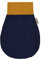 KraftKids Strampelsack Musselin dunkelblau für den Herbst/Winter aus Musselin Baumwolle und warmen Fleece in zwei Größen erhältlich