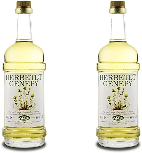 Genepy Herbetet Alpe - CONFEZIONE da 2 bottiglie 700 ml - liquore della Valle D'Aosta
