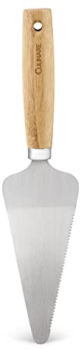 Culinare Naturals | C70011 | Pelle à gâteaux/tarte | Bambou durable et acier inoxydable | 27 cm x 6,5 cm | 28°