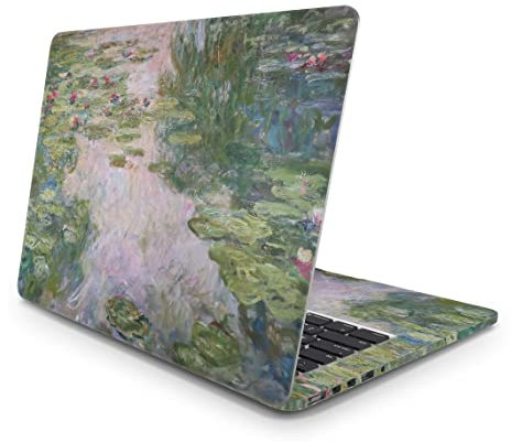 Sticker Master Claude Monet Water Lilies Art Laptop Vinyl Sticker Skin Cover 13 14 15 Inch Notebook Decal for MacBook Asus Acer Hp Lenovo Huawei Dell Ms Toshiba 15.6 inch (38x27 cm)