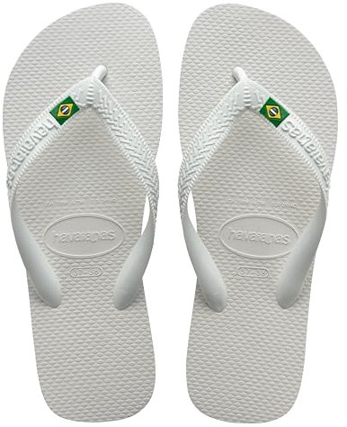 Havaianas - Top Brasil, Comfortable, Durable and Lightweight Flip-Flops, with Non-Slip Sole, Brazilian Flag on the Straps, Adults Unisex