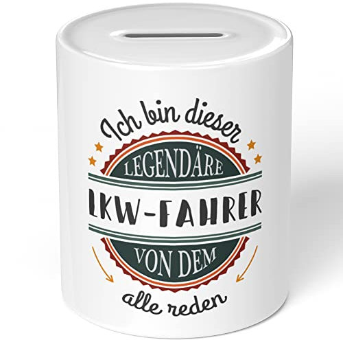 JUNIWORDS Spardose Sparbüchse, Ich Bin Dieser legendäre LKW-Fahrer von dem alle reden (1007666)