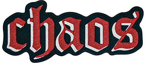 EmbTao Chaos Patch Embroidered Badge Applique Iron On Sew On Emblem
