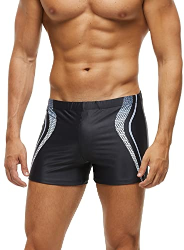SEAUR Shorts de Bain Maillot de Bain Caleçon Homme Sexy Maillot de Bain Boxer Homme pour Piscine Plage Natation XL