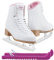 Jackson Classic JC380 Schlittschuhe mit pinkem Futter – Damen 7 – Bündel mit Skateschützern