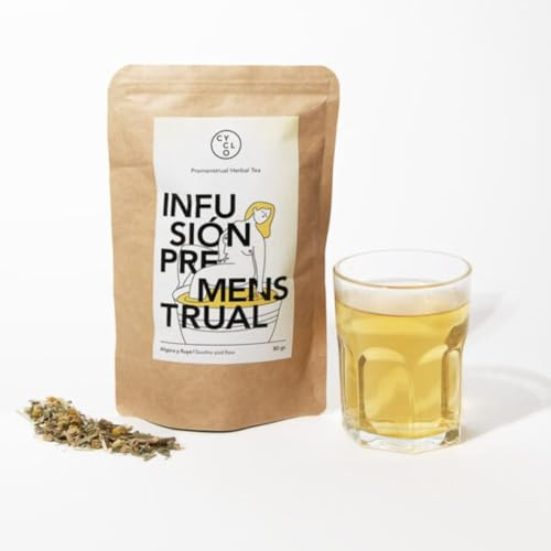 Infusión Premenstrual Antiinflamatoria CYCLO, Infusión para el Hinchazón y Prevenir el Dolor Menstrual
