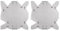 HARFINGTON 2pcs Drill Bit Angle Gauges 60°-160° Drill Sharpening Gauge Stainless Steel Angle Measuring Gage