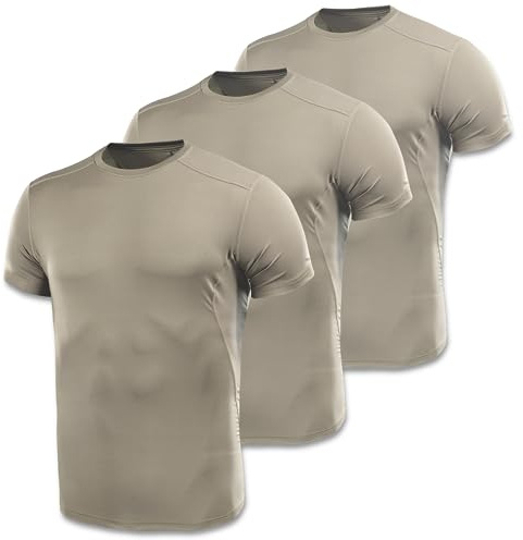 M-Tac Taktisches kurzärmeliges Herren-T-Shirt, Armee-/Militär-T-Shirt, Ultra-belüftet, Sport, Training, Fitnessstudio, Mittel
