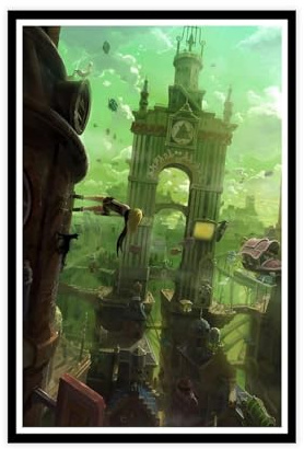 WeBert Gravity Rush Poster Leinwand Poster Schlafzimmer Dekor Sport Landschaft Büro Zimmer Dekor Geschenk ungerahmt 30 x 45 cm