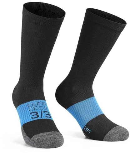 ASSOS Winter Socken Evo - Unisex, Sportlich, Black, 39-42, M (1 Paar)
