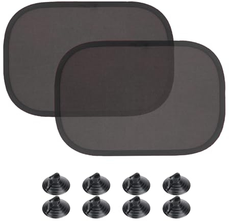 Sonnenschutz Auto Hinten mit Saugnapf,Sonnenblende Auto Seitenscheibe,Sonnenschutz auto baby,Auto sonnenschutz seitenscheibe,Sonnenblende auto mit uv schutz,Universal passend für die meisten 99% autos
