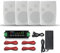 STUDIOFINIX Altavoz Bluetooth para Exteriores de 6,5 Pulgadas, 800 W, Montaje en Pared (4 Altavoces) (Blanco)