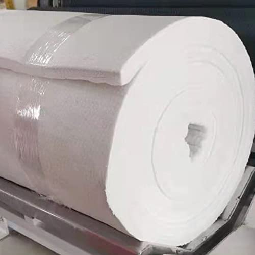 EMENAR Coperta in Fibra Ceramica, Calore Ad Alta Densità 2400F, per Forni, Fornaci, Forni, Mattoni Refrattari, Caldaie, Forni, Officine di Fabbro, Forni per Pizza (Color : 0.61x1m 30mm)