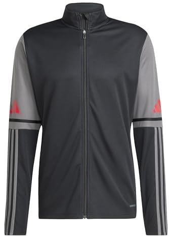 adidas Men's Squadra25 Training Jacket, black/team grey four/pure ruby, S
