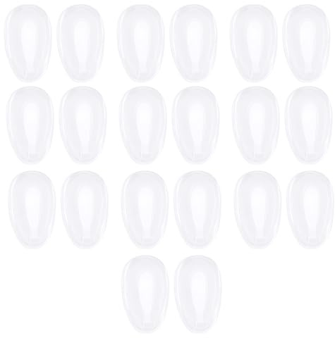 LT Easiyl Glasses Silicone Nose Pads, 10 Pairs, Transparent | Sunglasses Nasal Pad, Sliding Nose Piece, Compatible with Oakley Feedback OO4079