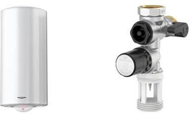 Ariston Sagéo, Chauffe-Eau Électrique 200 litres, Stéatite, Diamètre 530 mm & COMAP Groupe de sécurité 889 siège Inox droit pour chauffe eau, cumulus - 20x27 ou 3/4 - R110007001