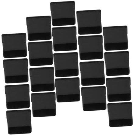 iplusmile Caches de Port USB Noirs, Lot de 20, en Silicone, Anti-poussière | Interfaces de Charge, Design Multi-usage, Forme Adorable, Style Classique et Simple