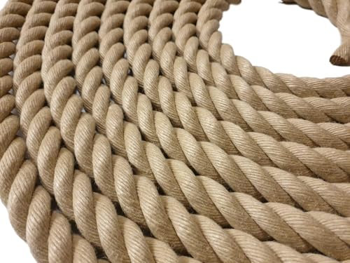 24mm Diameter Synthetic Hemp Rope - Garden & Decking Rope - Polyhemp Rope - Available By The Metre