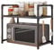 Estante para horno de microondas, soporte ajustable para microondas, estante organizador para encimera, organizador de mostradores, soporte para microondas con ganchos